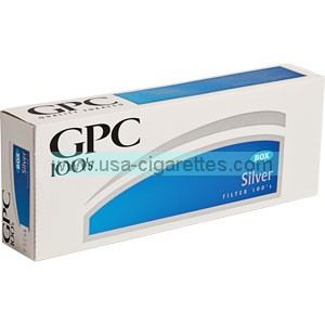 GPC Silver 100's cigarettes